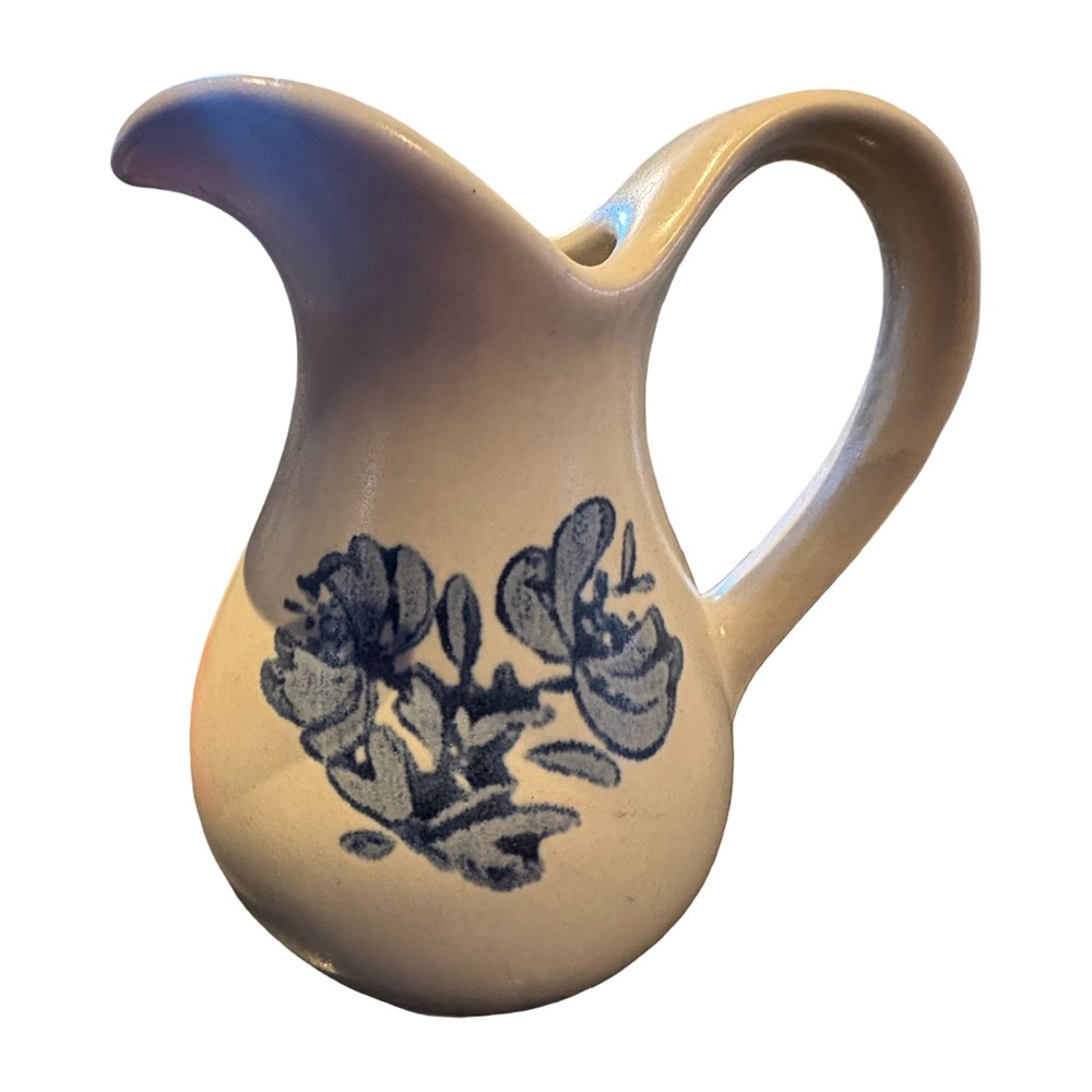 Pfaltzgraff Yorktowne Mini Syrup Pitcher 5" Creamer Salad Oil Stoneware Vintage